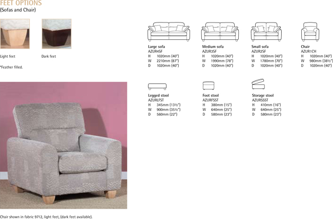 Alston Azure sofa